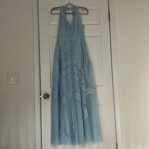 BCBG MaxAzria Rosalie Ruffle Evening Gown